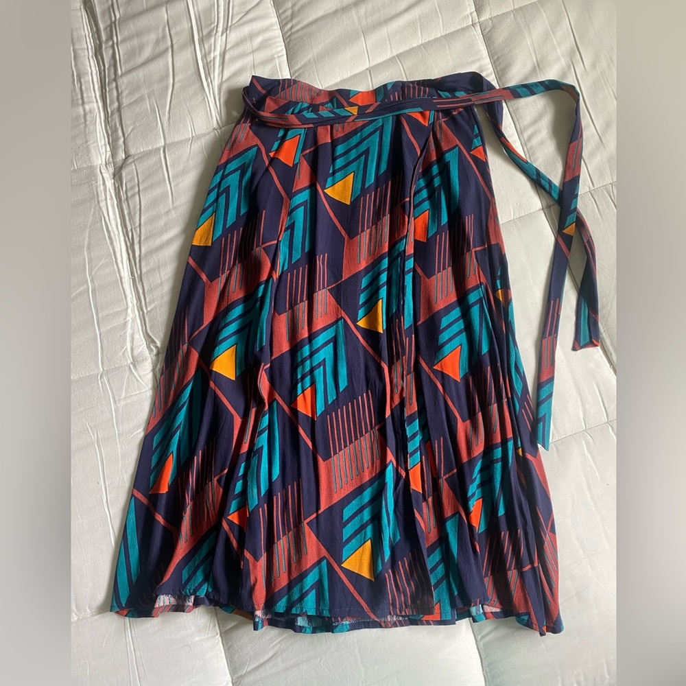 ASTR The Label Geometric Wrap Skirt Size XS